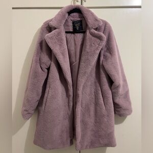 Soft Mauve Teddy Jacket